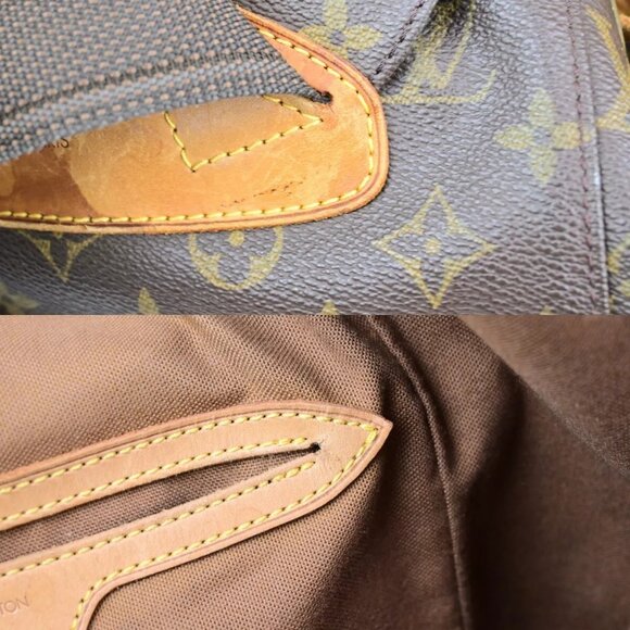 LOUIS VUITTON Montsouris GM Backpack Bag Monogram Leather Brown M51135 85ED205
